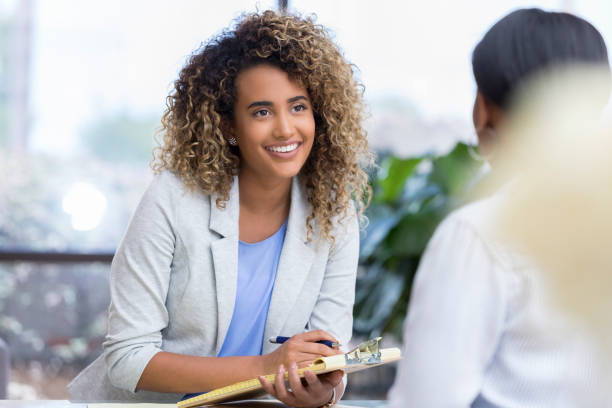 istock Young therapist records new patient data 1026611116