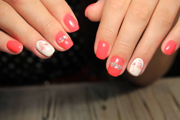 istock fashion manicure design on a beautiful texture 1026622716