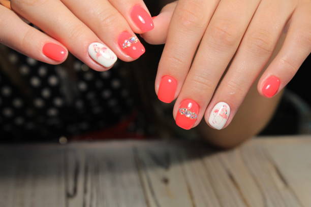 istock Amazing natural nails. Women's hands with clean manicure. 1026623156