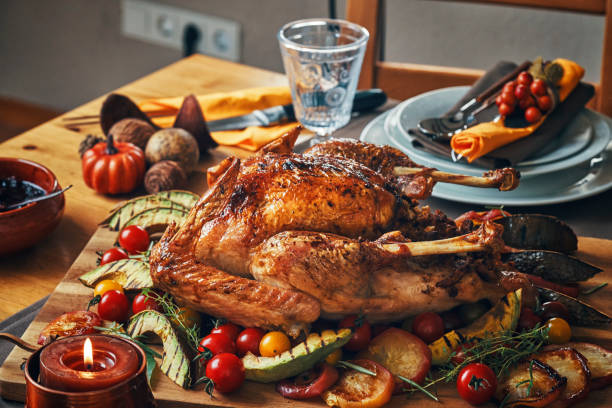istock Traditional Holiday Stuffed Turkey Dinner 1026631366