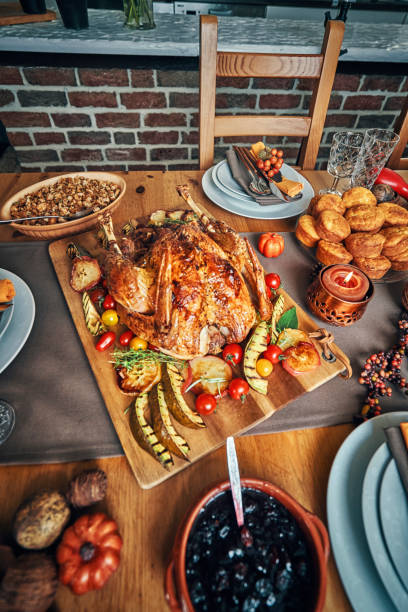 istock Traditional Holiday Stuffed Turkey Dinner 1026631386