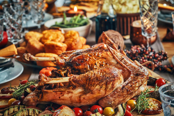 istock Traditional Holiday Stuffed Turkey Dinner 1026631402