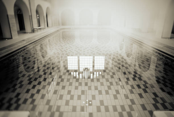 The beautiful old renovated swimming pool in Berlin Mitte