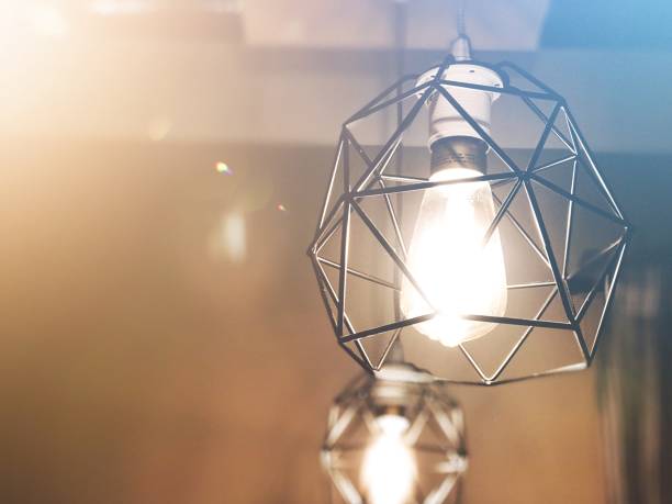 istock Light bulbs decoration in cafe shop, new ideas concept, thinking innovation, business solutions 1026631792