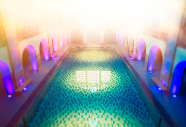 The beautiful old renovated swimming pool in Berlin Mitte