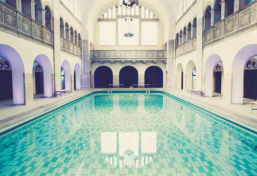 The beautiful old swimming pool in Berlin