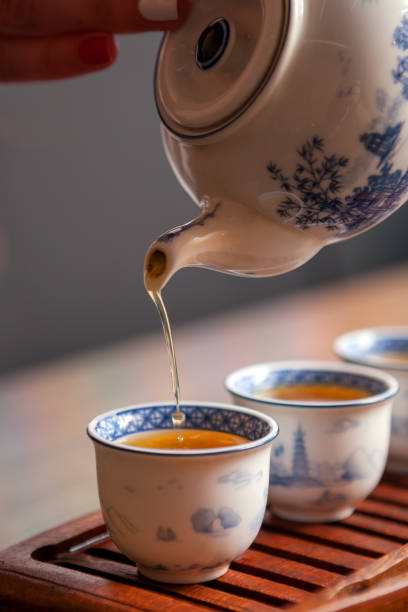 istock Brewing tea in traditional chinese teaware. 1026638988