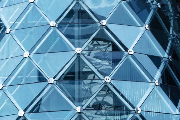 istock Architecture structure. Glass facade design of contemporary office building. 1026644726