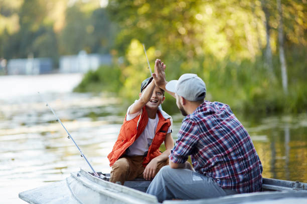 istock Great fishing with dad 1026652594