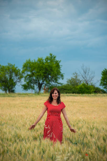 istock Lady in Red Dress 1026667520