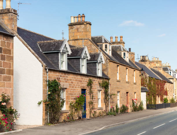 istock Traditional British village homes 1026671980