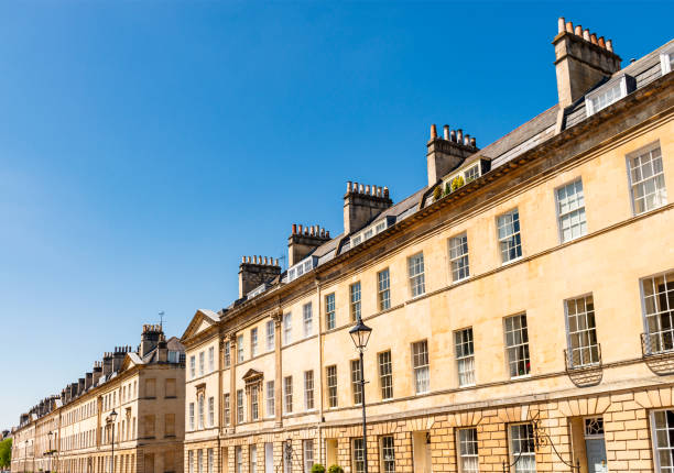 istock Long rows of Georgian properties in Bath, England 1026672116