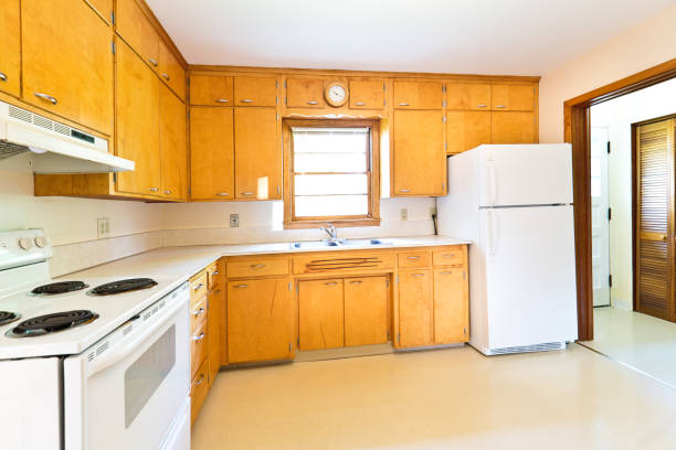 istock 1950s Mid-Century Modern Bungalow Real Estate Interior Kitchen 1026672298