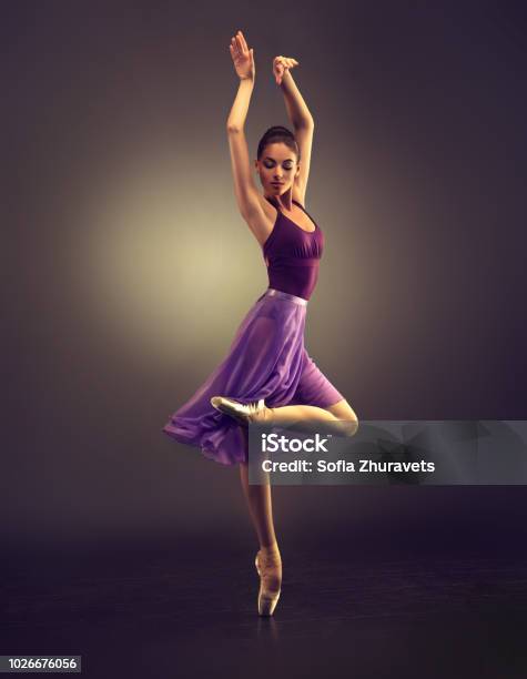 Beauty Of Classic Ballet Ballerina Is Performing Classic Dance Stock Photo - Download Image Now