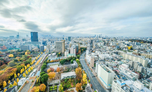 istock panoramic city skyline under blue sky in bunkyo district, Tokyo, Japan 1026676604