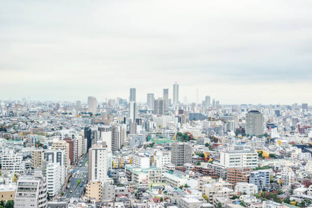 istock panoramic city skyline under blue sky in bunkyo district, Tokyo, Japan 1026679884