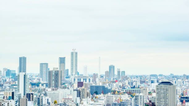 istock panoramic city skyline under blue sky in bunkyo district, Tokyo, Japan 1026680036