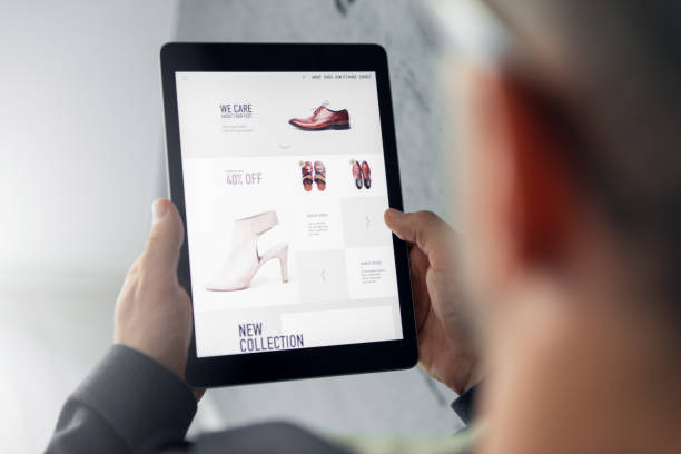 istock Online shop - Digital tablet 1026680760