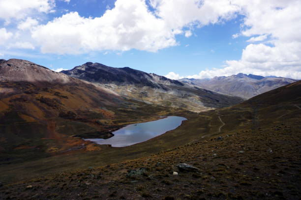 Mountains of the La Paz region, Bolivia stock photo