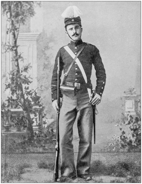 istock Navy and Army antique historical photographs: Greek army, Infantry 1026683152