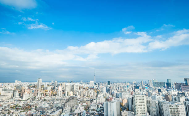 istock panoramic city skyline under blue sky in bunkyo district, Tokyo, Japan 1026684856