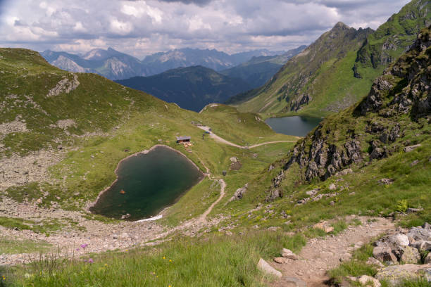 istock Lake Kaelbersee, Lake Schwarzsee, High Angle View 1026689436