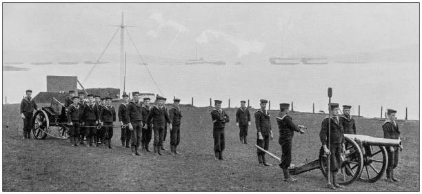 istock Navy and Army antique historical photographs: Gunnery Cadets 1026689600