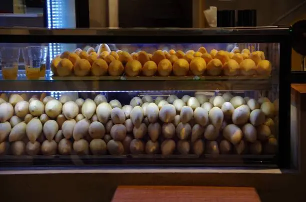 Photo of Mangos in a refrigerator