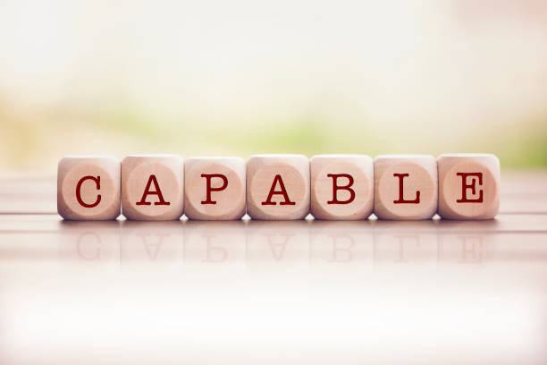 istock Capable word written on cube wooden blocks. 1026704834