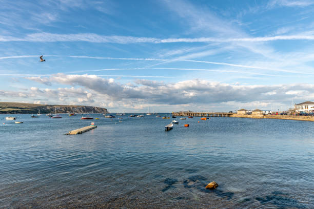 istock Small boats in Swanage Harbour in Dorset 1026709704