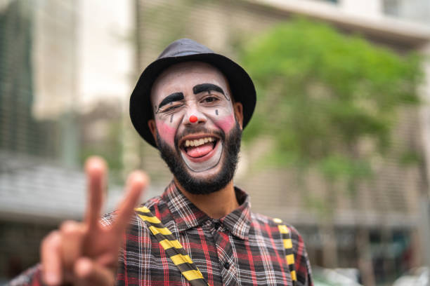 istock Clown Making Gesture with Hands - Portrait 1026713300