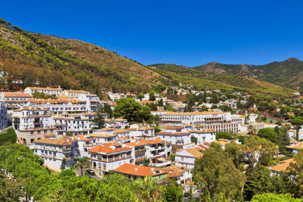 istock panoramic view of a mountain and Mijas 1026744084