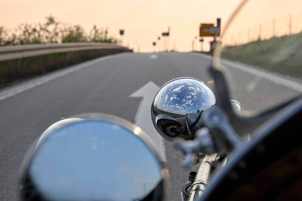 istock Road straight forward and a sign on asphalt 1026754862