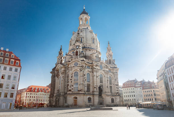 iglesia frauenkirche en dresden - dresde fotografías e imágenes de stock