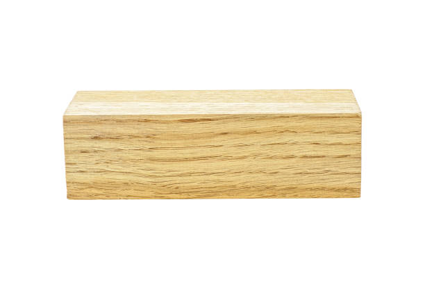 istock Oak wooden beam isolated on white background 1026776574