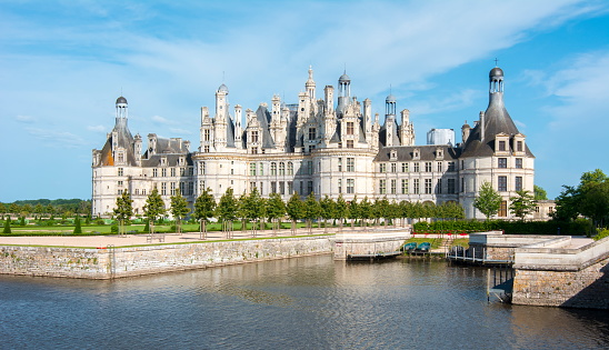 FRANCE - MAY 2018: Chambord castle (chateau de Chambord) in Loire valley