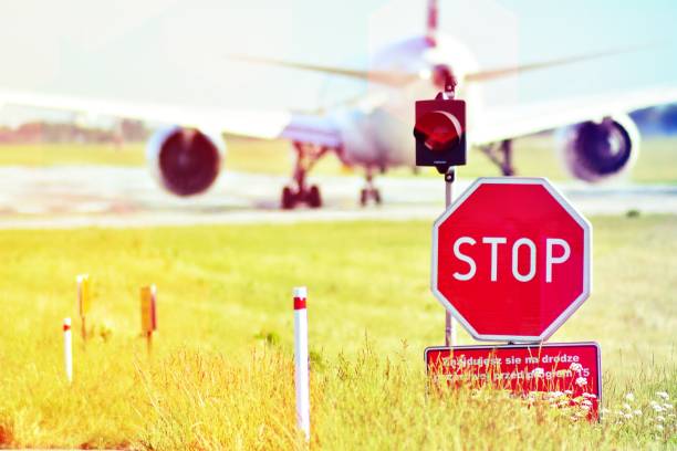 istock The plane is preparing to take off in the sun 1026791514