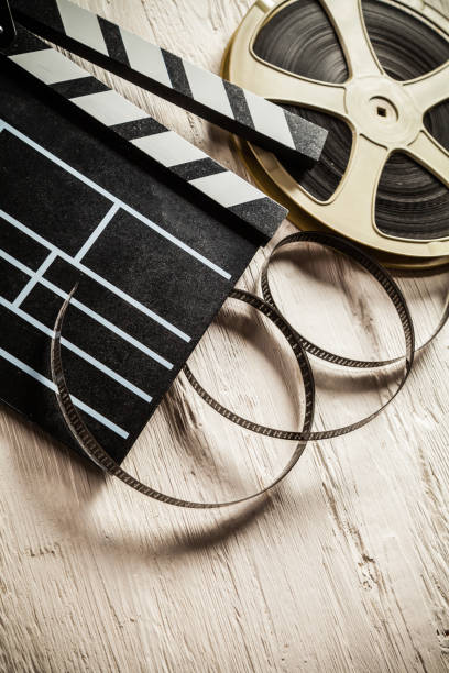 istock Vintage filmmakers equipment background 1026791890