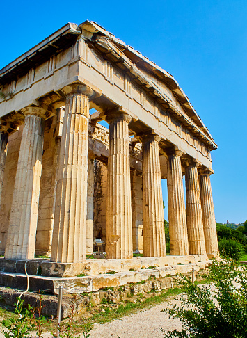 ヘファイストス神殿。アテネの古代アゴラは。アッティカ、ギリシャ。 - ストックフォト・写真素材...
