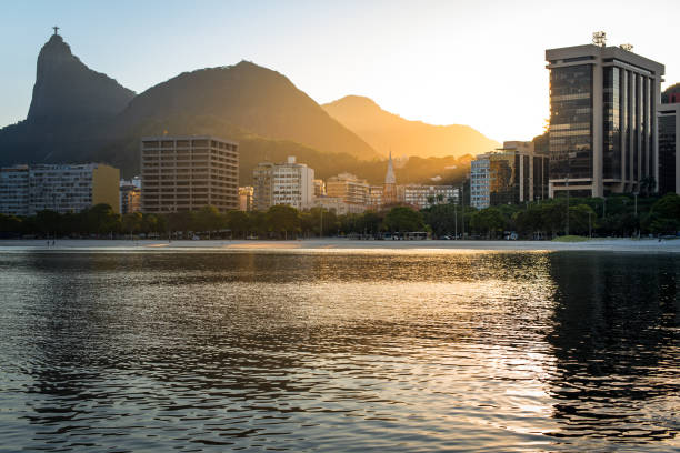 istock Corcovado Mountain at Sunset 1026808444