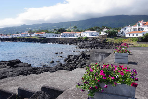 The shoreline of Pico Island, Azores, Portugal