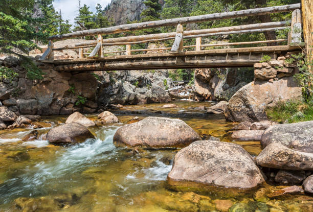 istock Footbridge Over the Pool on Big Thompson River 1026820462