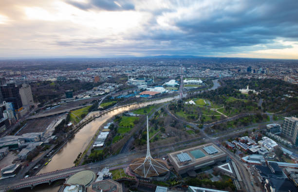 istock View over Melbourne Eastern suburbs at Sunrise 1026824788
