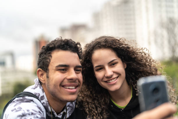 istock Young Couple / Friends Taking a Selfie 1026831878