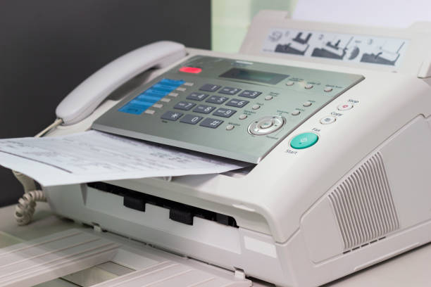 istock The fax machine for Sending documents in the office 1026846026