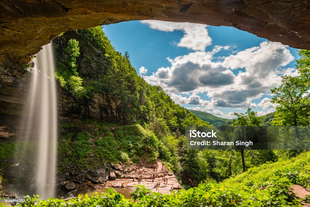 Kaaterskill waterfall in the upstate New York New York State Stock Photo