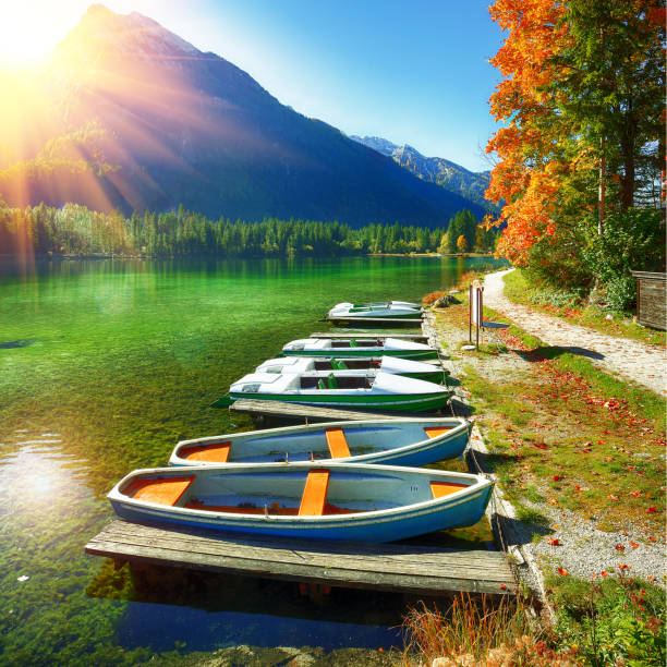 istock Fantastic autumn day at Hintersee lake. 1026848792