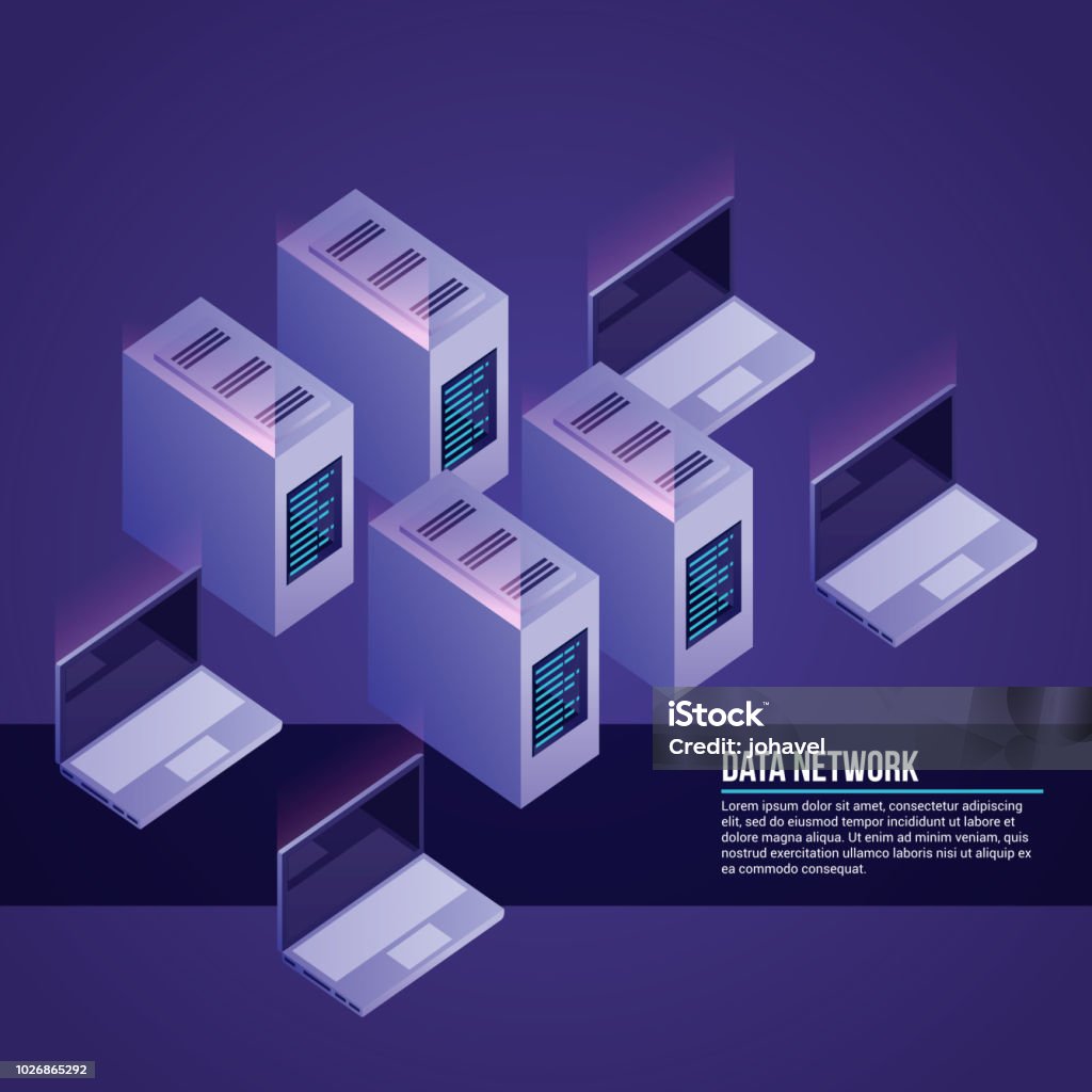 Data Networking Graphics Data Network Card Stock Illustration - Download Image Now - Data ...