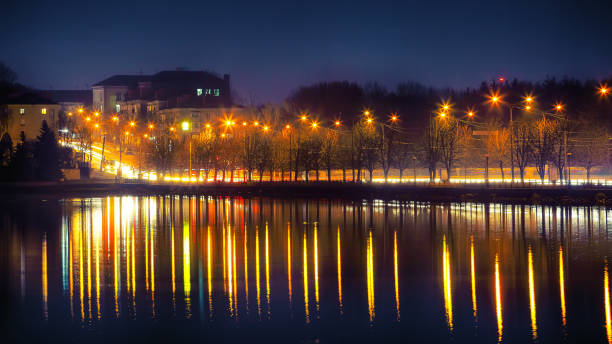 istock Panorama night city lights 1026880504