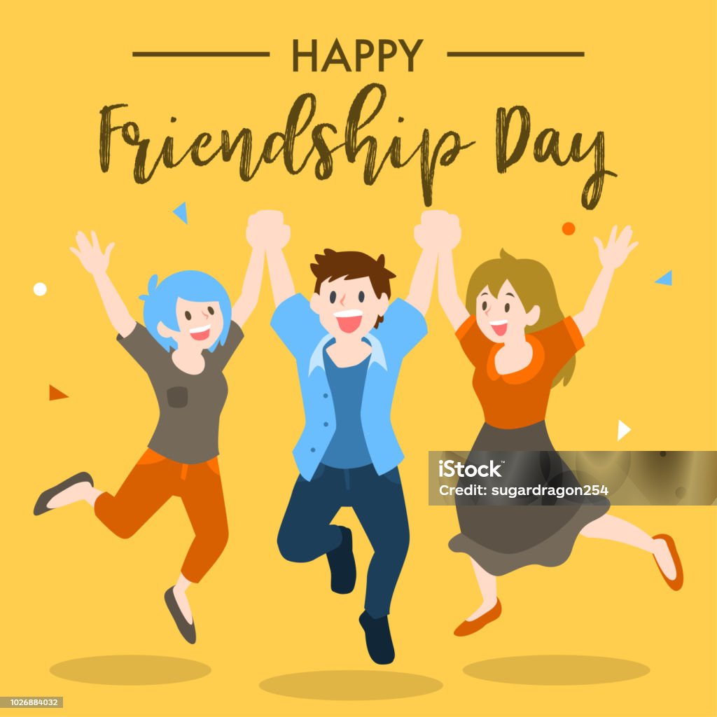 Happy Friendship Day Design Stock Illustration - Download Image ...